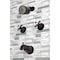 Kingston Brass KBX8145BX Two-Handle Tub and Shower Faucet, Oil Rubbed Bronze KBX8145BX - alternate 2